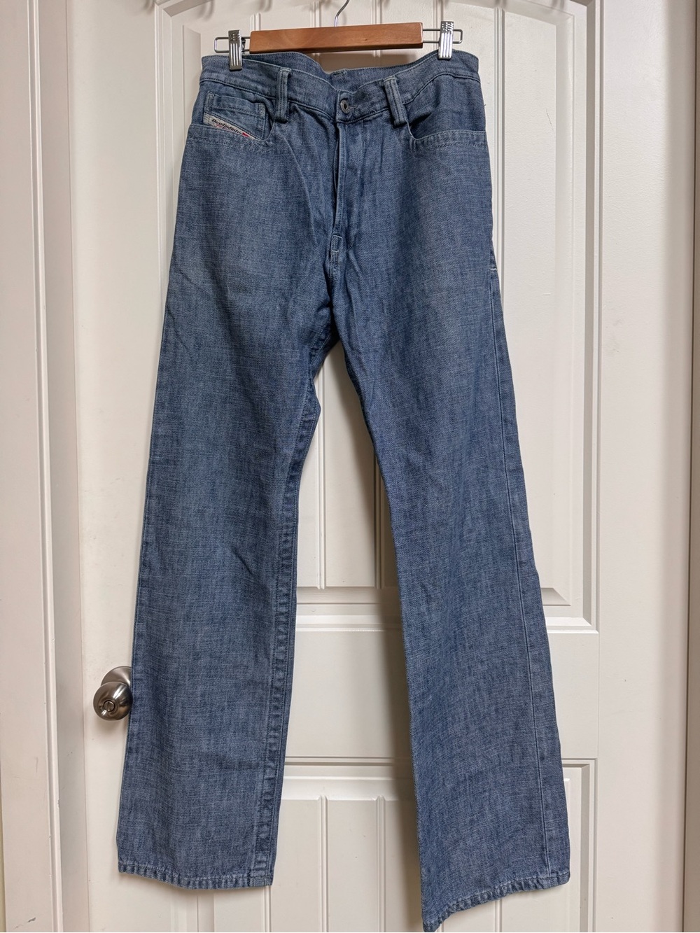 VTG Diesel Rivec Bootcut Light Wash 100% Cotton Made in Italy Jeans. 31x34